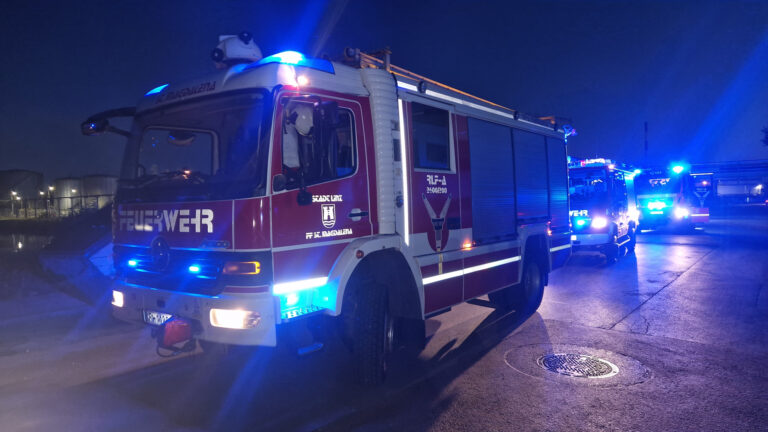 Brandeinsatz Industriegebiet Linz