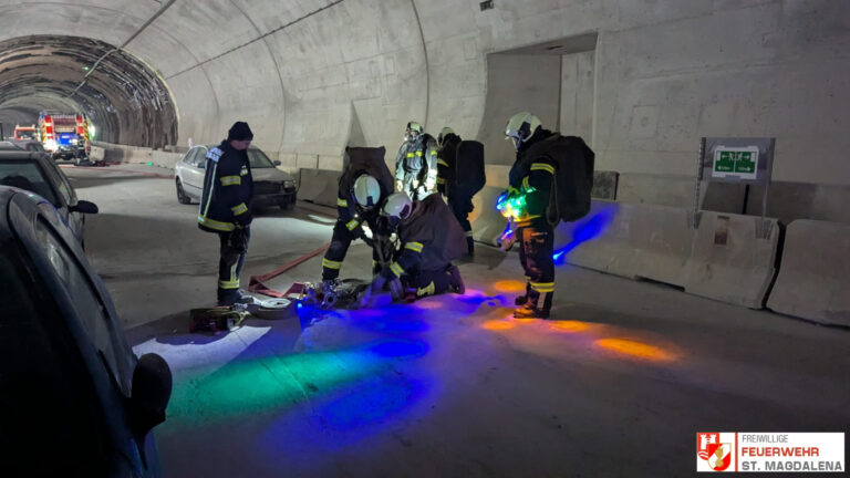 Übung Brand im Tunnel A-26