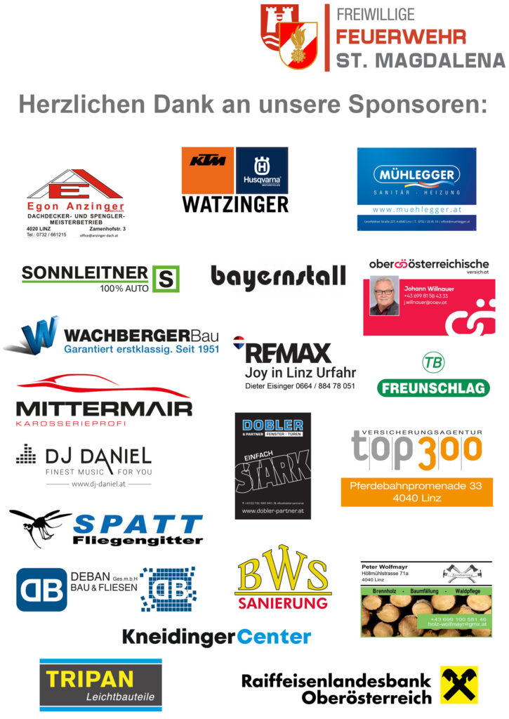 Tag der offenen Tür 2026 Sponsoren